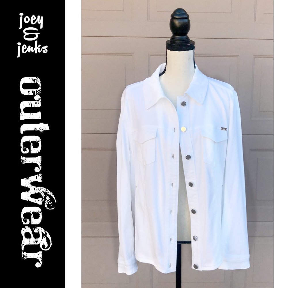 NWT NEW Designer Basler Key West White Jacket 12